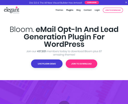 Wordpress plugin for email opt in